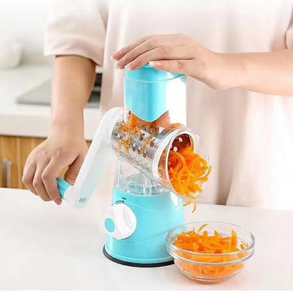 3 Drum Munti-functional Manual Grater for Cheese, Vegetables, Nuts