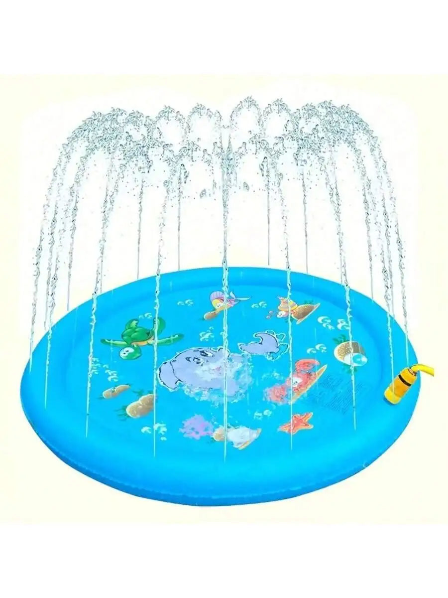 Summer Outdoor Water Play Toy, Circular Dolphin Spray Mat