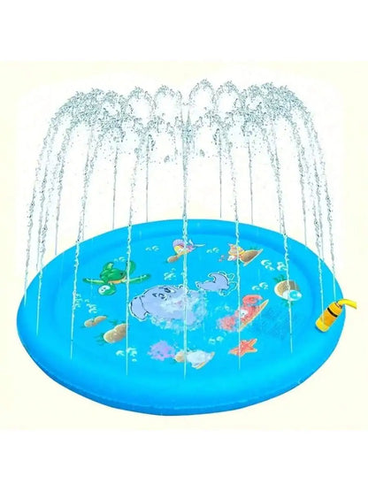 Summer Outdoor Water Play Toy, Circular Dolphin Spray Mat