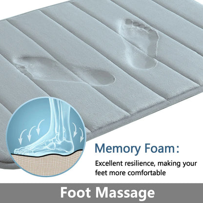 Super Absorbent Bathmat Memory Foam, Non-slip
