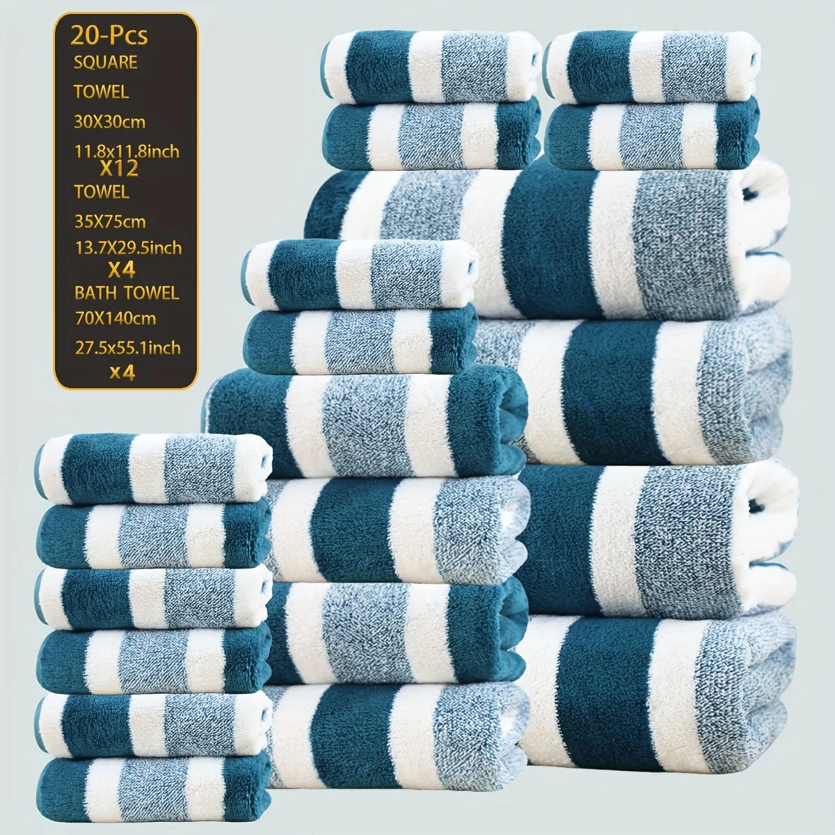 Ultra-Soft Coral Fleece Towel Set, Quick-Dry, Cozy Texture