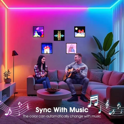 16"x16" Creative Pixel LED Pixel Display Night Light, Matrix Bluetooth Smart