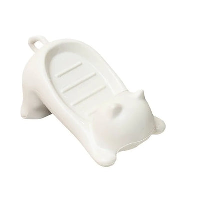 Creative Plastic Cat Soap Box, Easy Draining