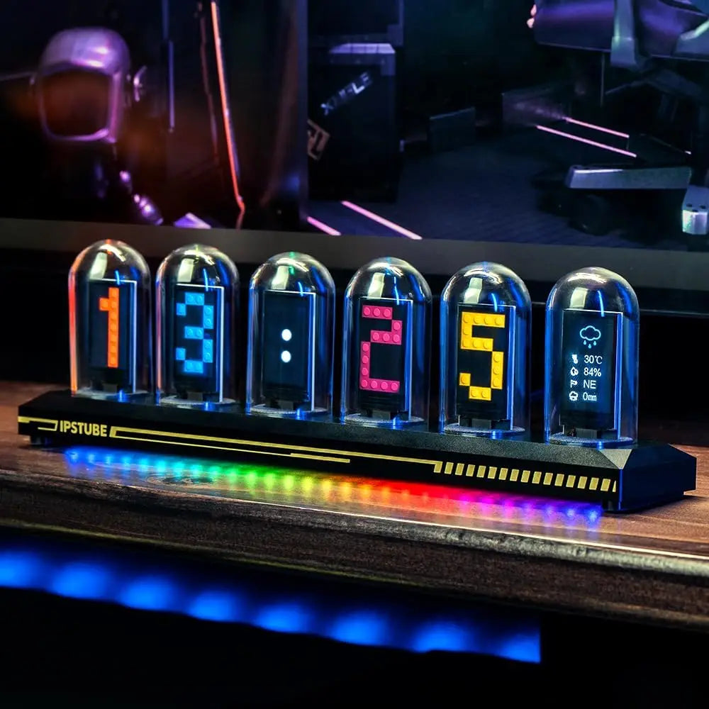 Night Light, Digital Clock, Nixie Tube Kit Simulation