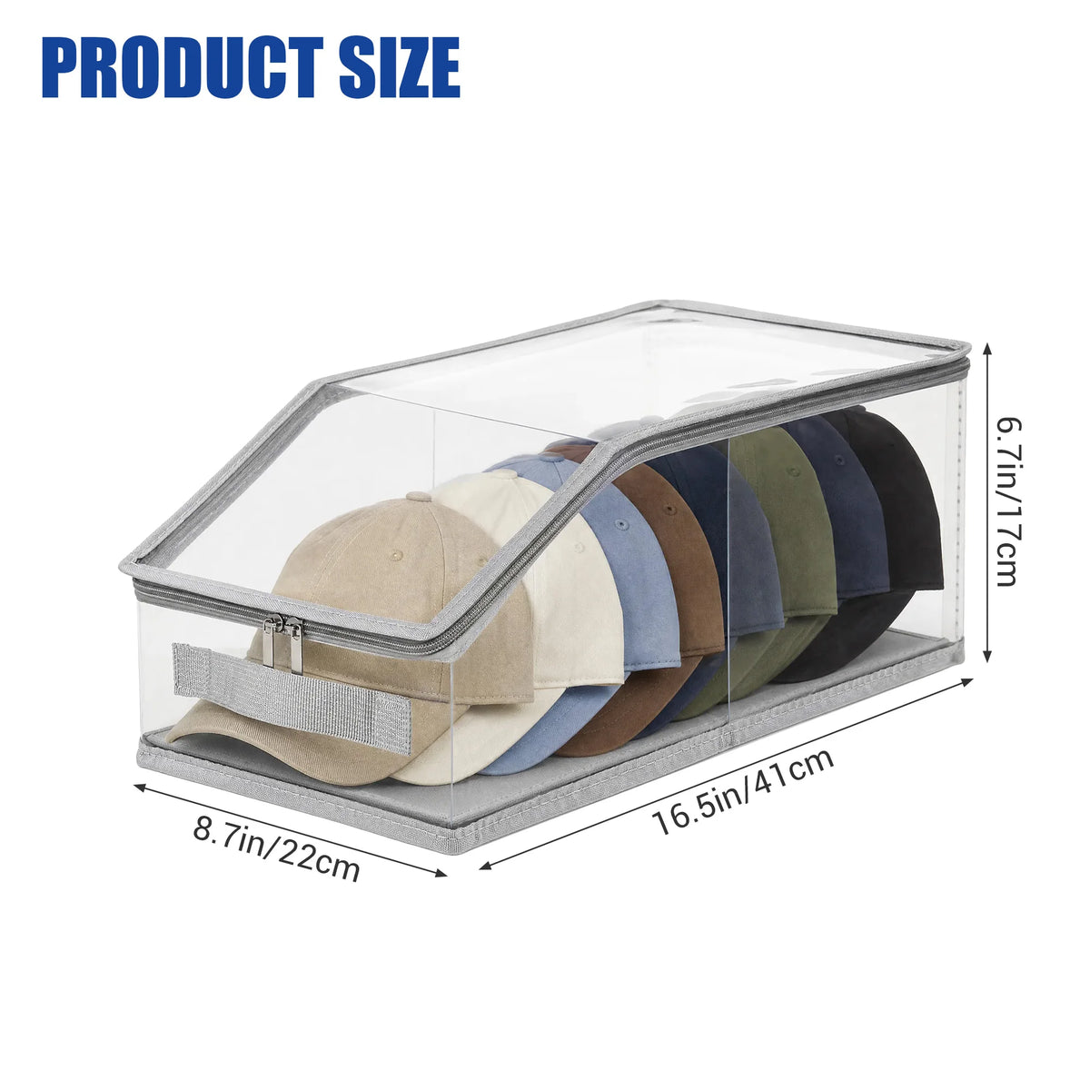 Hat Storage Organizer Box Clear PVC