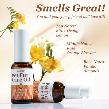 Gentle Pet Fur Care Oil Plant, Leave-In Conditioner Detangles