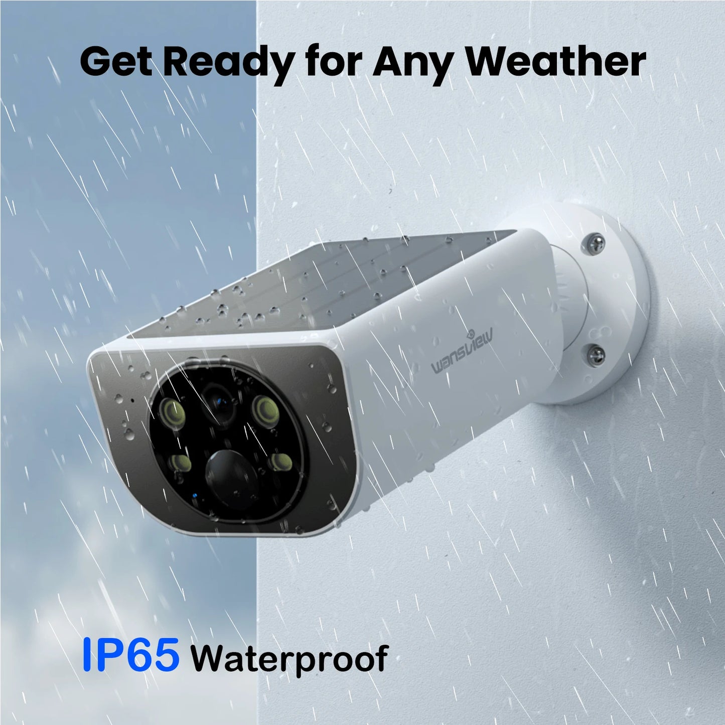 Outdoor Solar Security Camera w/2-Way Audio