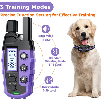 3300' Waterproof Dog Training Collar for 5-120lbs w/Remote Control