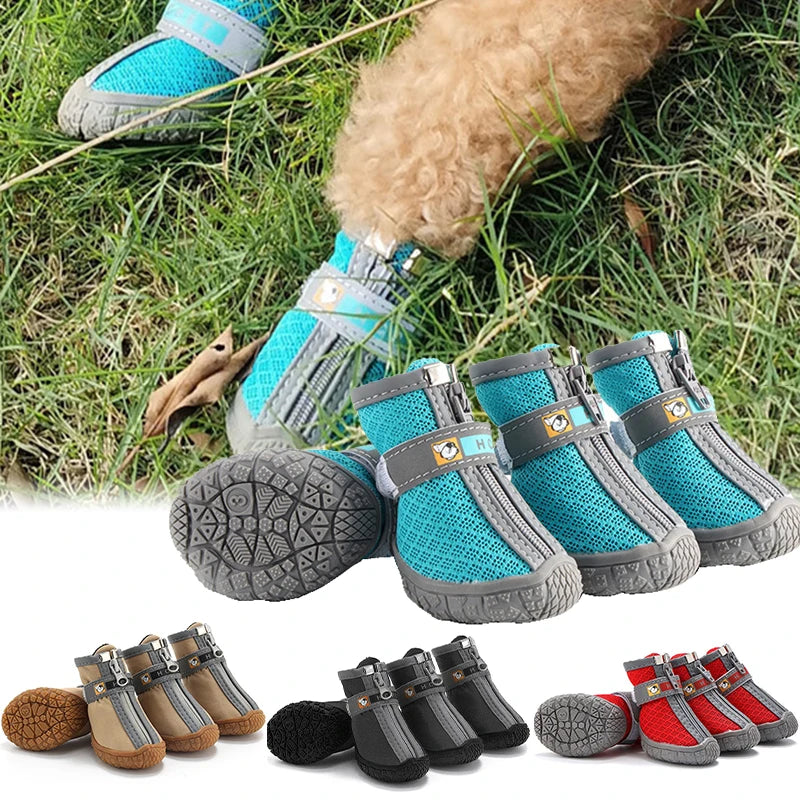 Dog Booties, Non-Slip Soles, Thick Plush Paw Protection