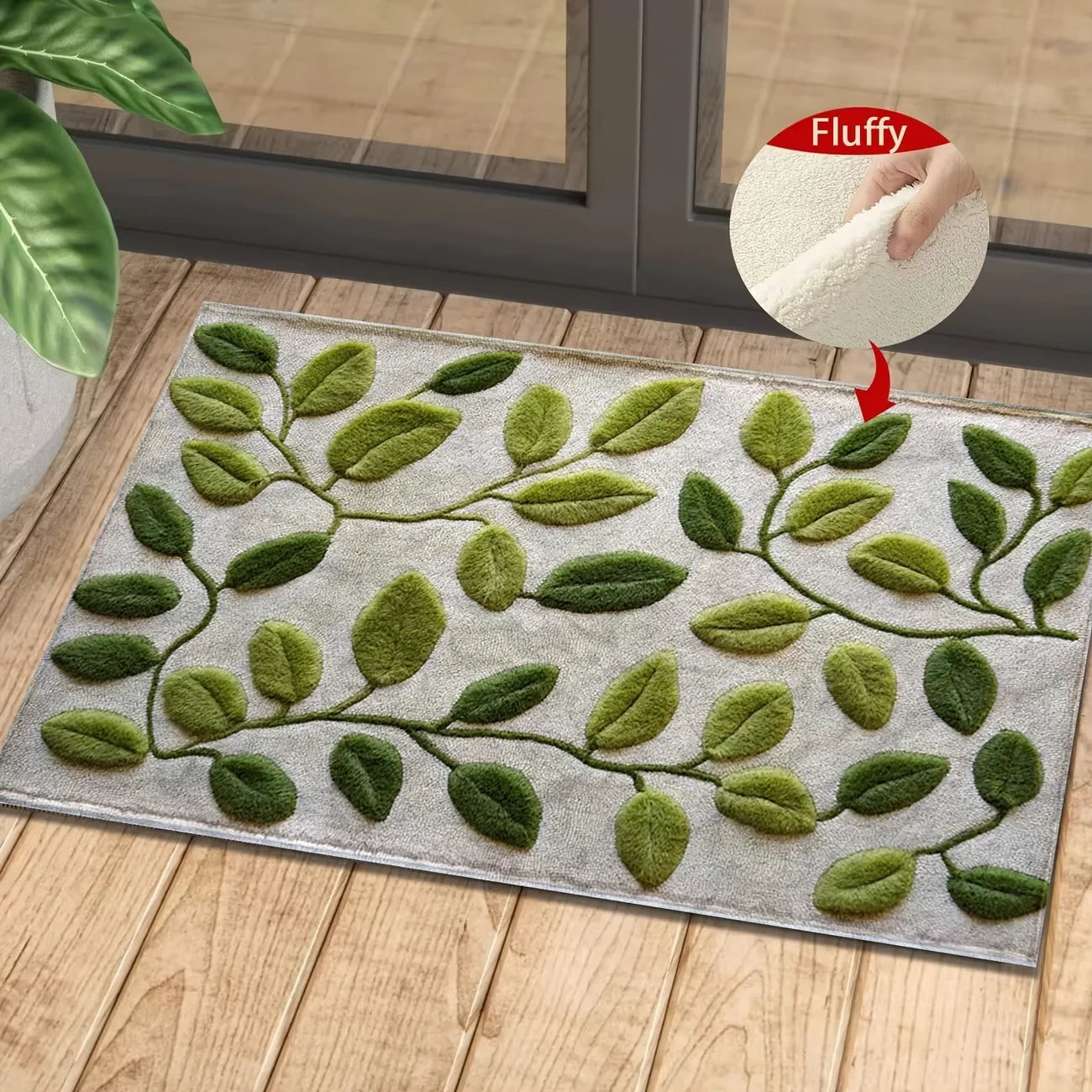 Colorful Waterproof Floral Doormat, Various Options and Colors