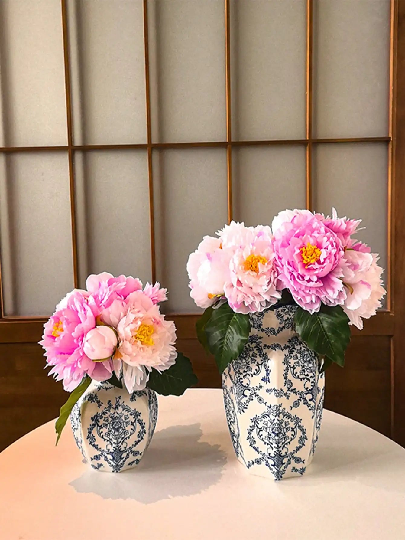 1 Pc Blue & White Porcelain Retro Chinese Vase