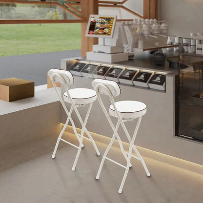 2pc Foldable w/Cushion Bar Stool