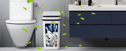 12L Motion Sensor Trash Bins 2 Pack