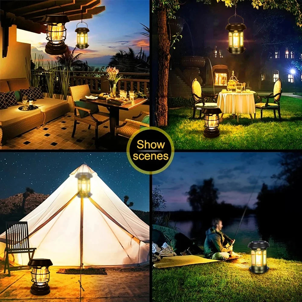 1pc Solar Motion Sensor Lanterns, Outdoor Hanging Lamps, Waterproof Lights