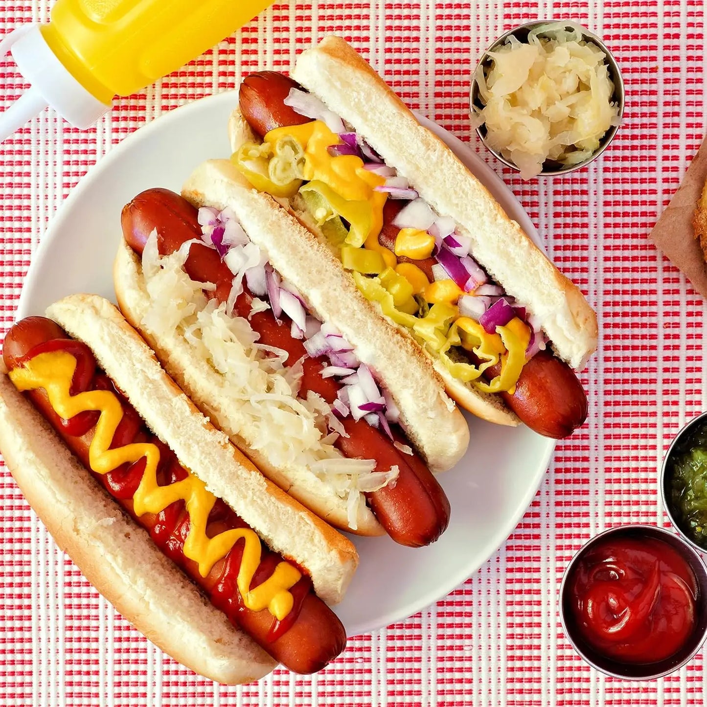Extra Large 8 Hot Dog Roller Bun Toaster Oven, Non-Stick