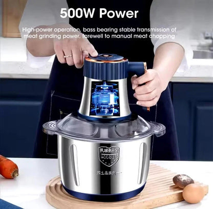 5L Electric Meat Grinder, Vegetable Slicer, Chopper, Mixer