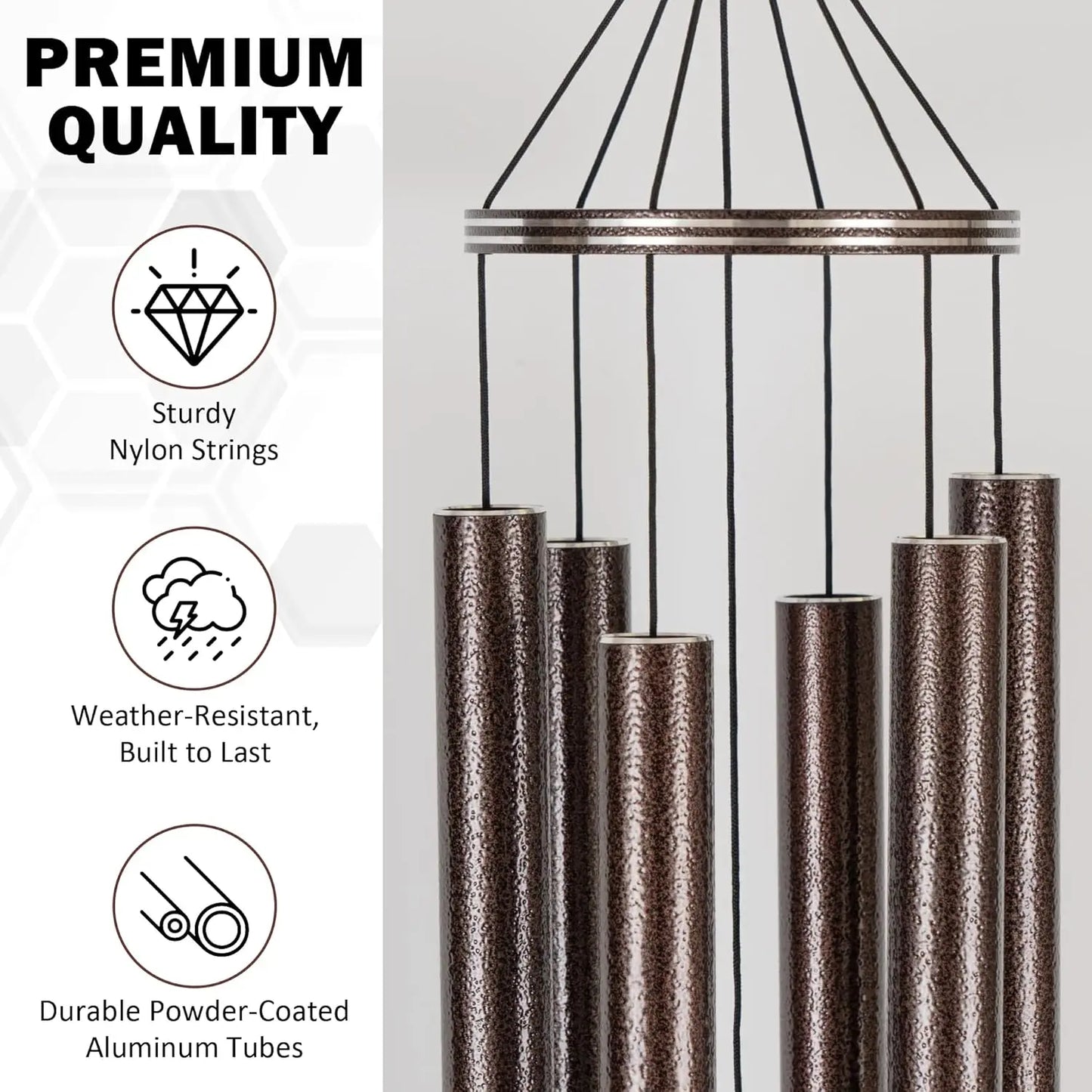 Bronze 48'' Deep Tone Wind Chimes