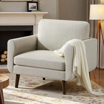37" Oversized Mid-Century Modern Accent Chair