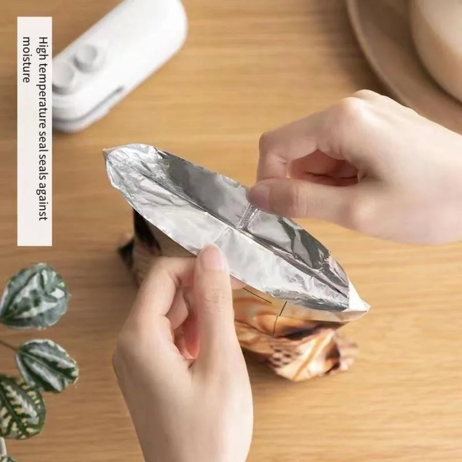 2-in-1 Bag Sealer & Cutter, Portable, Rechargeable