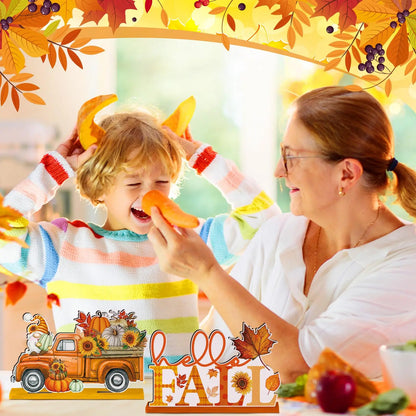 6pc Fall Decor, Thanksgiving Table Decorations Centerpieces