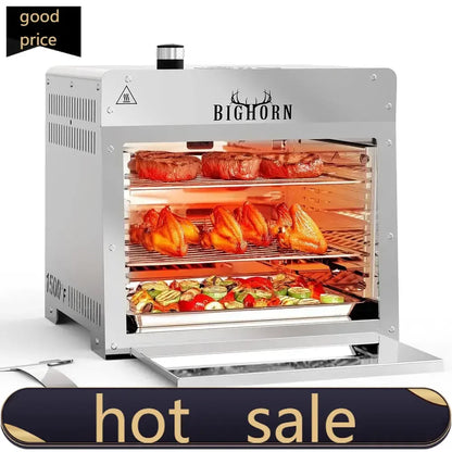 Portable 1500°F Infrared Propane Gas Grill w/Pizza Stone