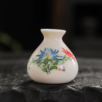 1pc Chinese Style Ceramic Small Vases