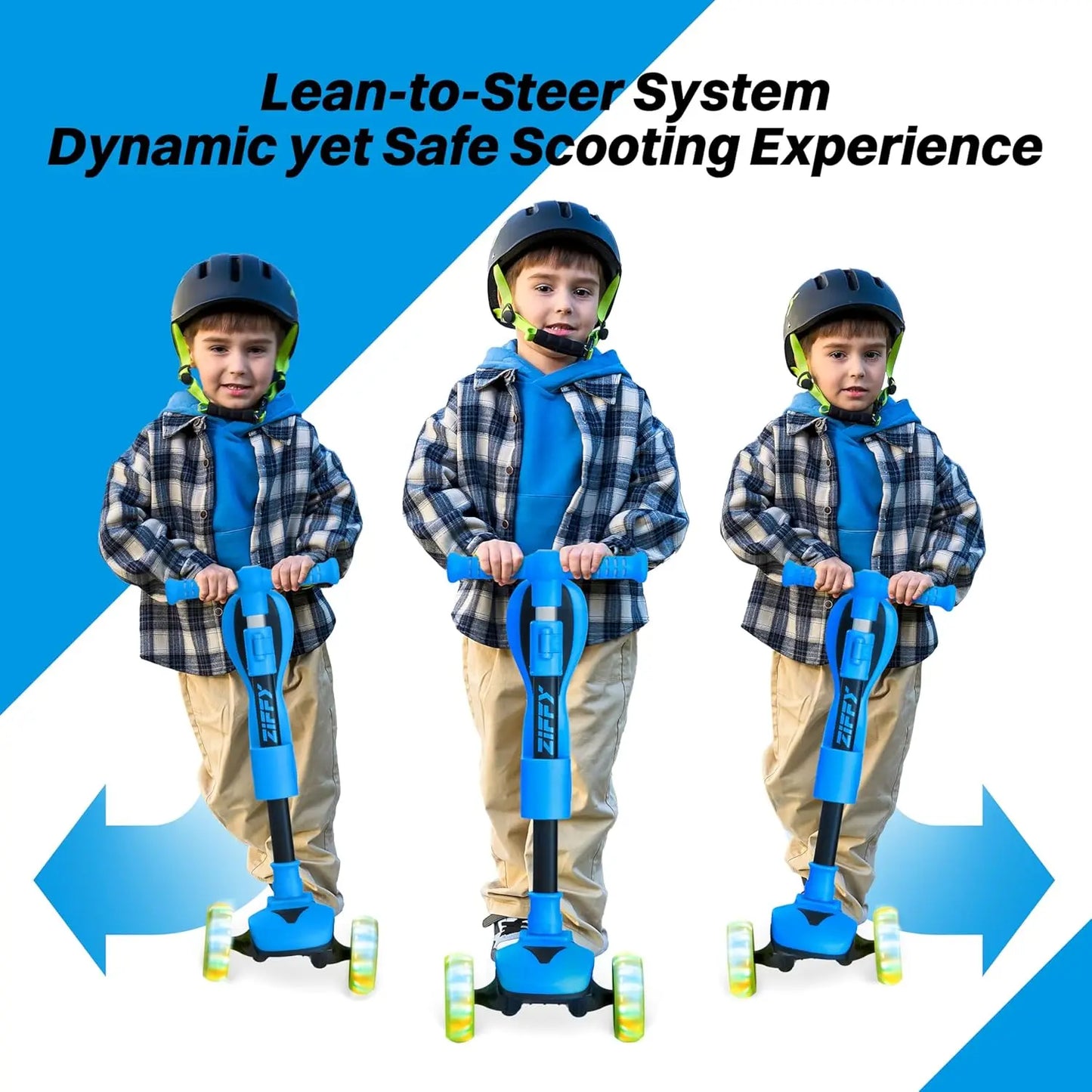 2 in 1 Toddler 3 Wheel Scooter, Adjustable Handlebars