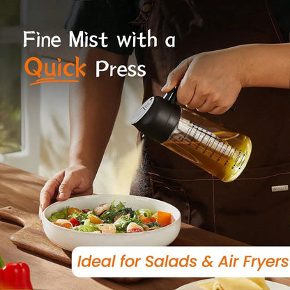 2-in-1 Dual Mode Spray, Pour Glass Bottle w/Mist Control