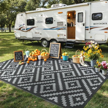 Outdoor Rug for Patio, 6x9 Waterproof Mat