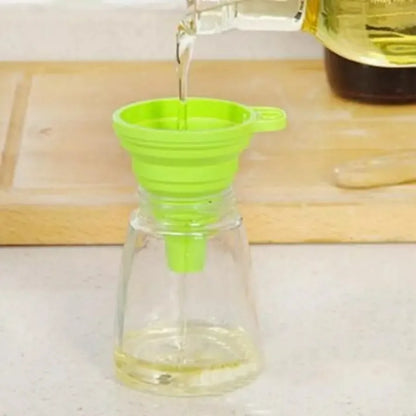 Collapsible, Foldable Silicone Kitchen Oil Funnel