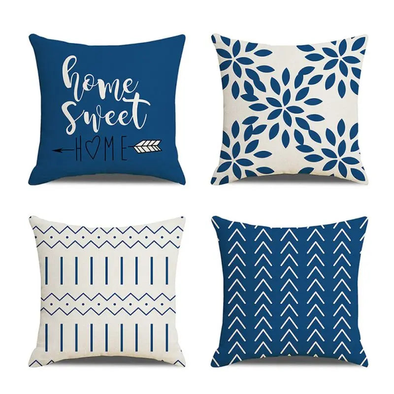 4pc, 18"x18" Decorative Throw Pillow Covers