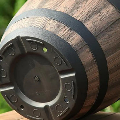 Rustic Farmhouse Whiskey Barrel Planter