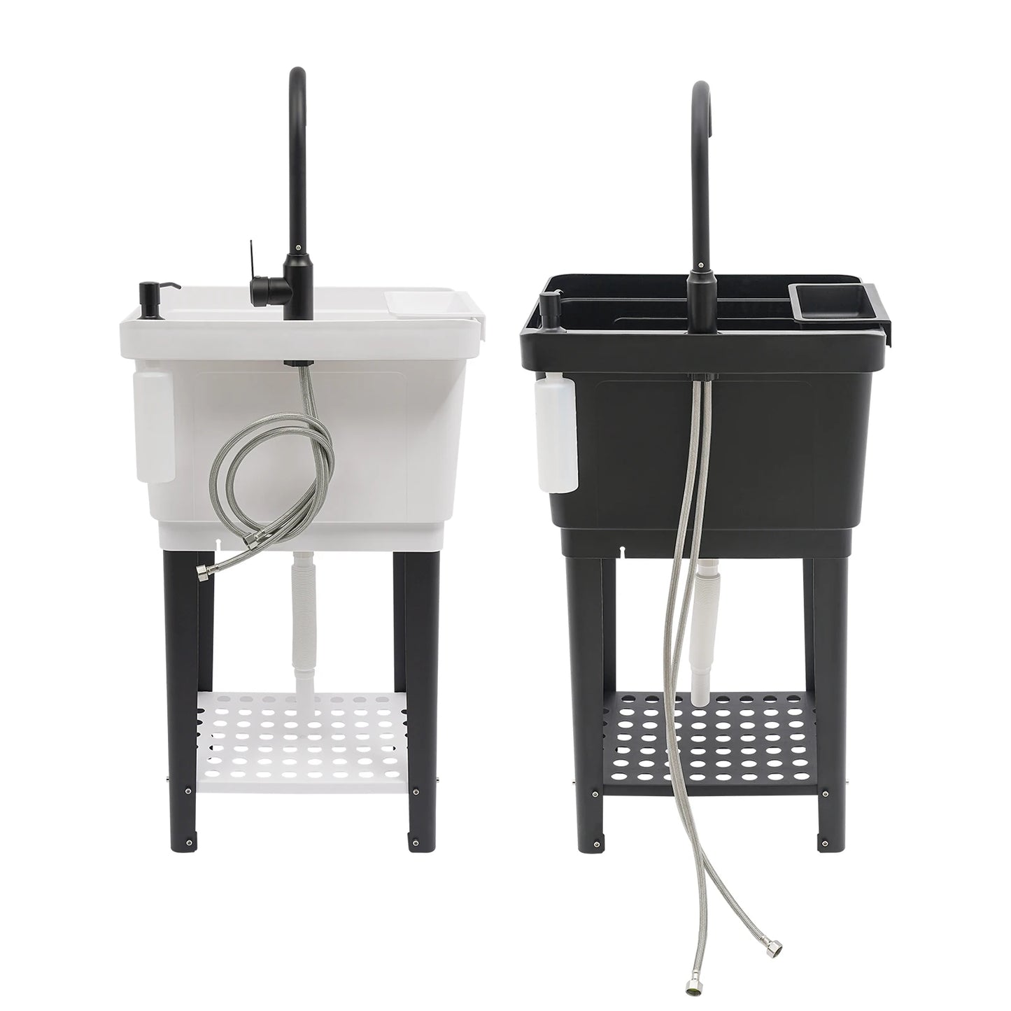 Freestanding Laundry, Utility Sink w/Soap Dispenser