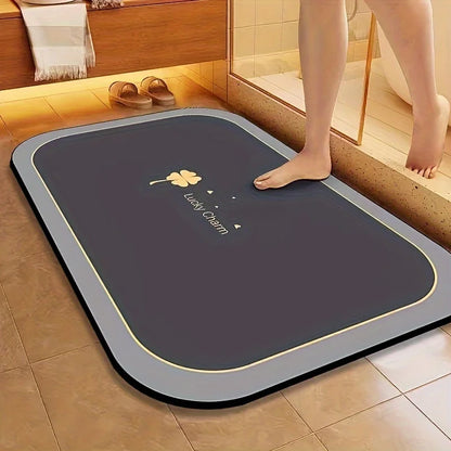 1pc Diatomite Bathmat, Quick Dry, Super Absorbent, Non-slip
