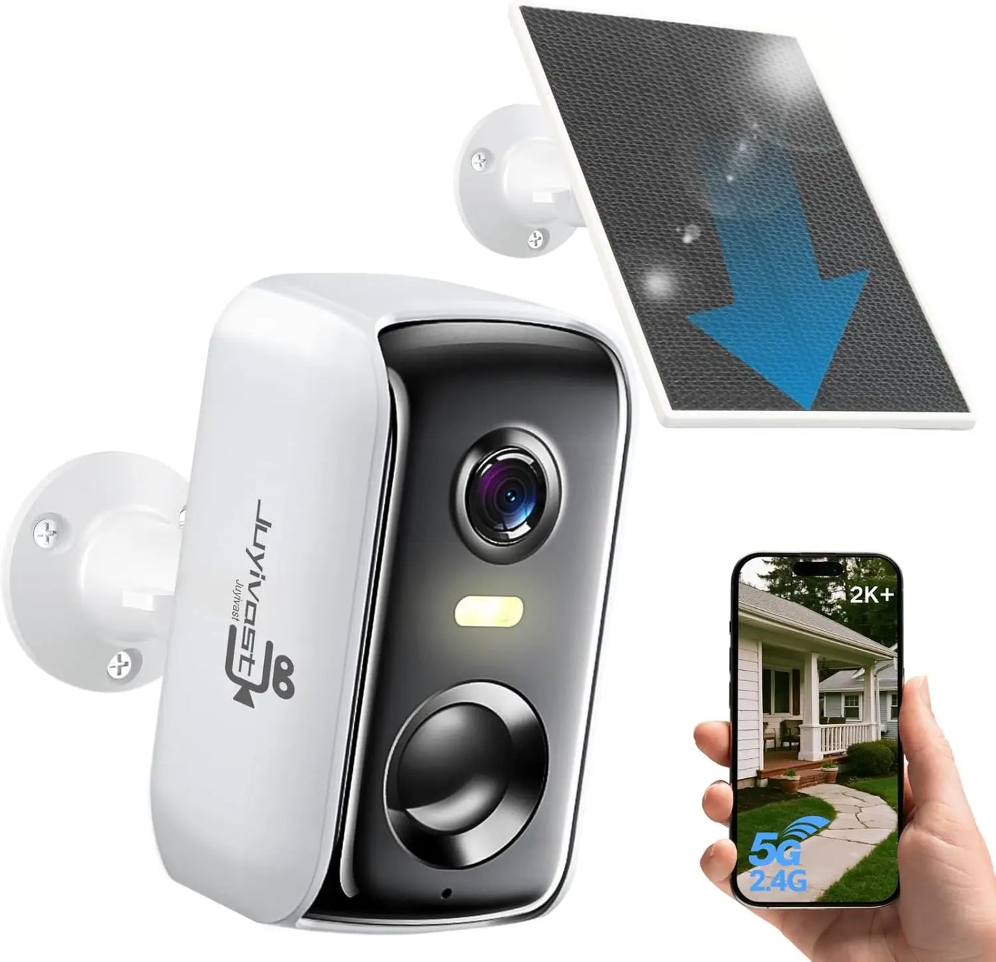 Solar Wireless Outdoor Security Camera, Motion Detection