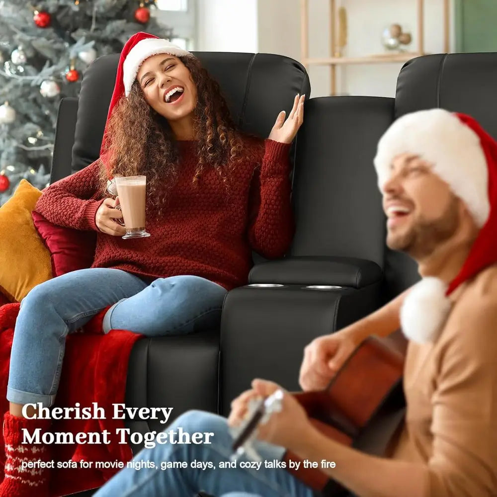 Dual Reclining Loveseat w/Storage, USB Ports, Cup and Phone Holders