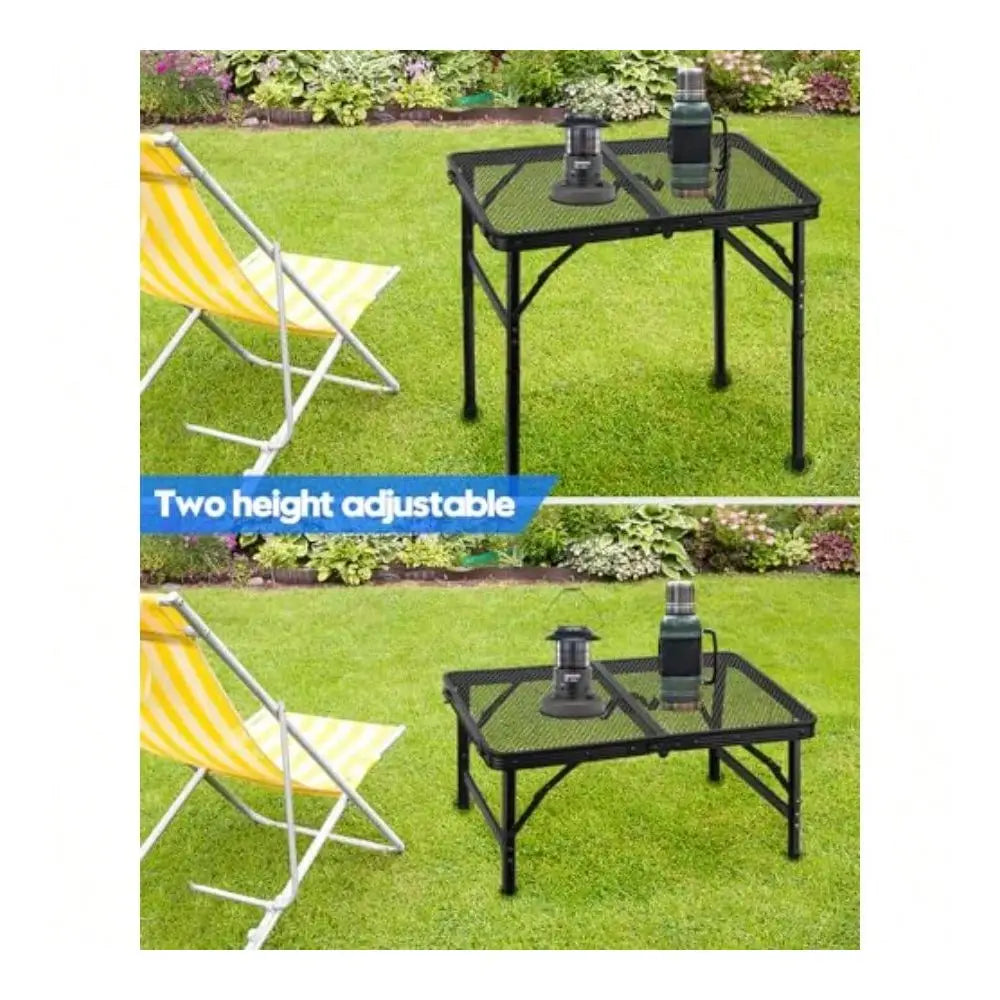 Adjustable Aluminum Table w/Mesh Desktop