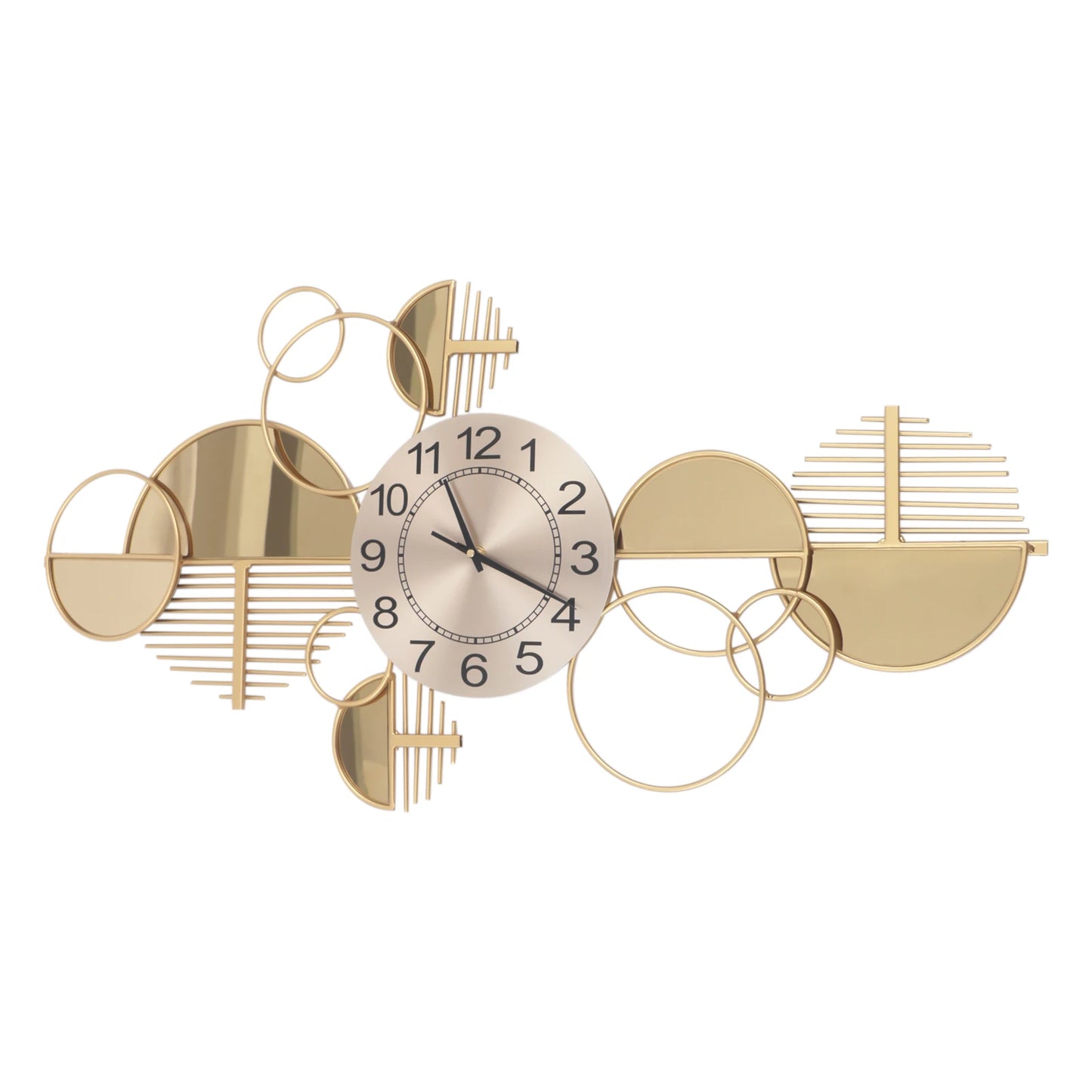 Creative Modern Metal Wall Clock, Silent Operation