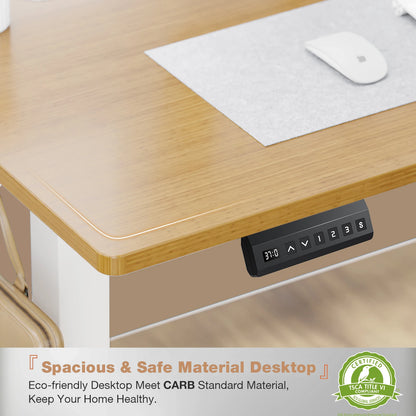 Sit, Standup Adjustable 40"x24" Computer Desk Workstation