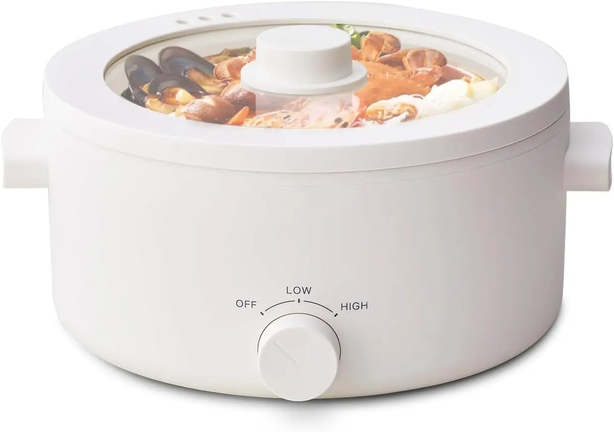 3L Portable Electric Pot w/Ceramic Coating, Multi-Functional