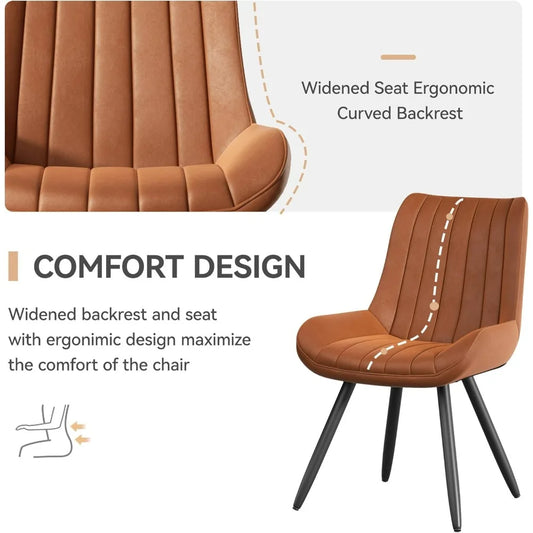 Mid Century Modern Dining Chairs Set of 6