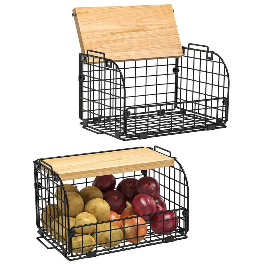 Stackable Pantry Organizer and Storage for Produce