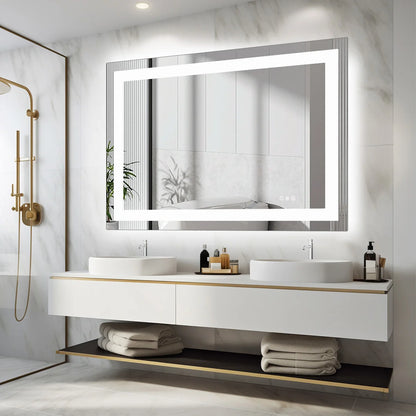 36"x 24"LED Bathroom Vanity Mirror, Tempered Glass