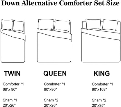 Gray Geometric Polyester Bedding Comforter Set