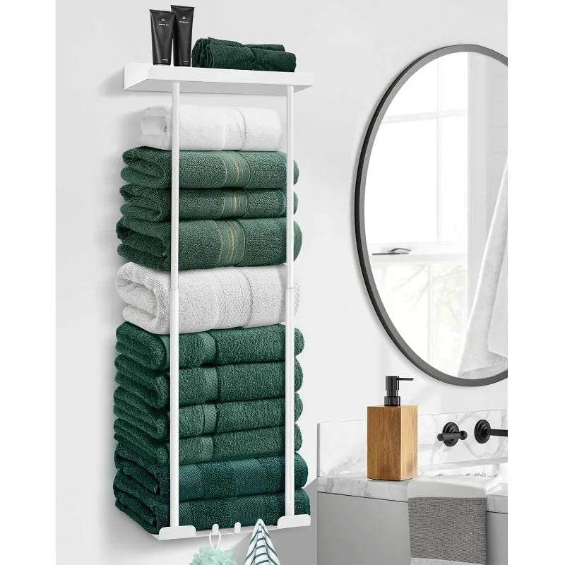 Bathroom Wall Mounted Decorative Towel Rack