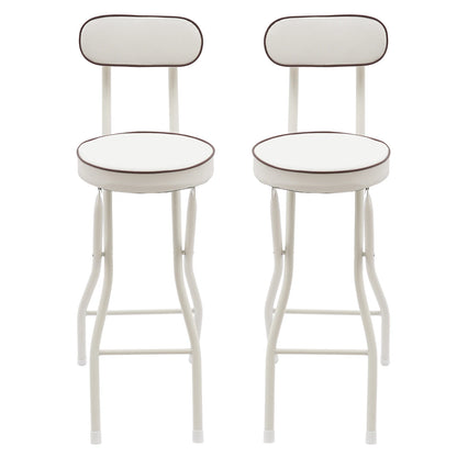 2pc Foldable w/Cushion Bar Stool