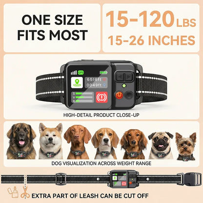 Wireless Outdoor GPS Dog Fencing System Collar, Waterproof, Wireless