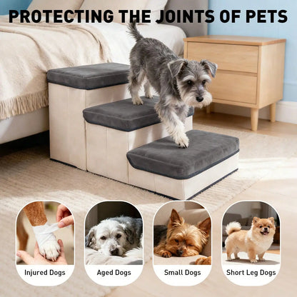 3-Tier Collapsible Pet Ramp, Small Dogs