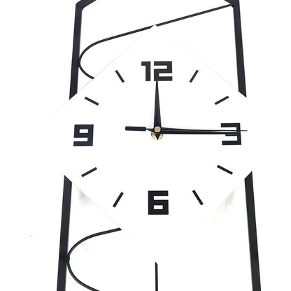 Modern Quartz Silent Large Pendulum Wall Clock, 27"x12"