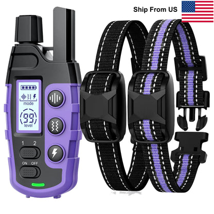 3300' Waterproof Dog Training Collar for 5-120lbs w/Remote Control